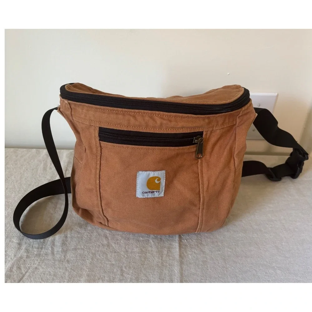 Carhartt Canvas Crossbody Bag Hamilton Brown Utility Messenger Shoulder Bag